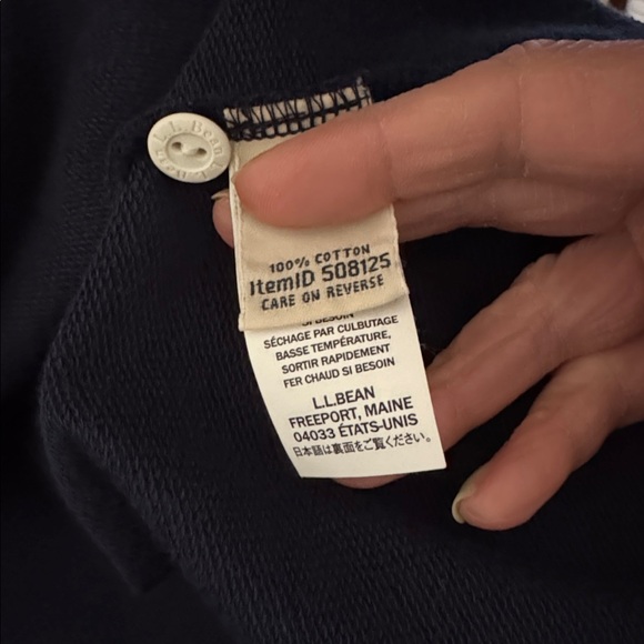 L.L. Bean Dark Blue Rugby | Hardly Worn - Picture 7 of 8